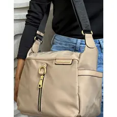 Bolsa Feminina Veryrio Nylon Impermeável Alça Grossa Transversal Ideal Dia Dia Reforçada Espaçosa Compartimento Garrafa