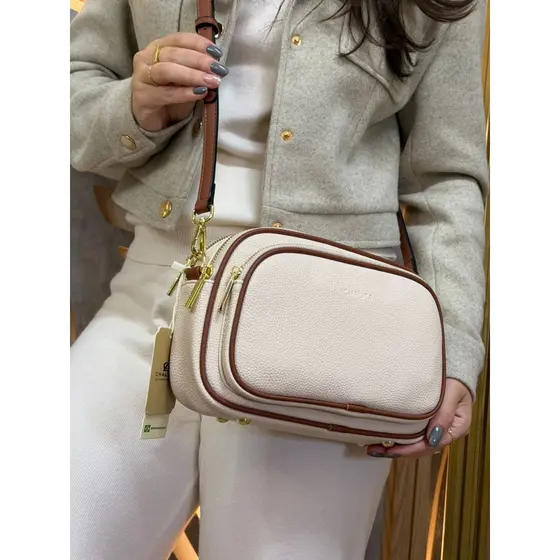 Bolsa Feminina Chalita Tiracolo Média Trasnversal Fashion Ideal Dia a Dia