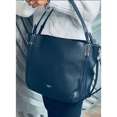 Bolsa Feminina Veryrio Grande Alça de Ombro e Transversal Couro de Luxo Trabalho Lisa Casual Reforçada