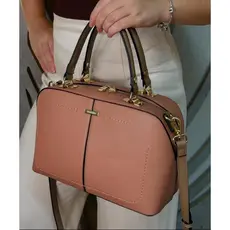 Bolsa Feminina Veryrio Baú Alça de Ombro e Transversal Couro de Luxo Elegante Estruturada