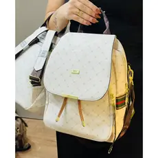Mochila Feminina Lace Lore Estampa Quariculada Luxuosa Reforçada Couro Moderna