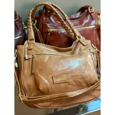 Bolsa Feminina Pavão de Ouro Resistente Alça Confortável Transversal Ideal Dia Dia Espaçosa Bolsos Ziper