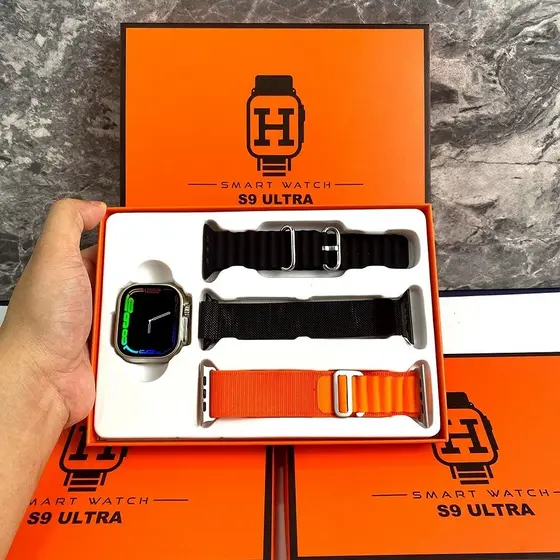 Relógio Inteligente S9 Ultra + Facebook e WhatsApp + Carregamento Sem Fio + BTCalL BTMusic