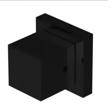 Acabamento de banheiro preto Quadrado em Metal para Registro Deca 1/2 e 3/4 polegada