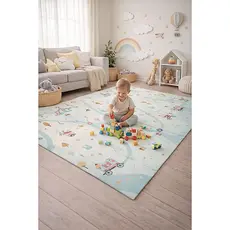 Tapete Tatame Infantil Atividades Grande Dobrável Dupla Face
