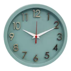 Relogio de Parede 3D Sigma Dourado Verde Plashome Escritório Cozinha Sala Com Mecanismo Silencioso
