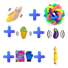 Kit 6 Mordedores Brinquedo Diversos Cachorros E Gatos Pet