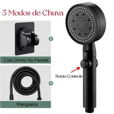 Chuveiro De Mão Chuveiro Ducha Kit Completo Conjunto Ajustável Da Cabeça Plástico ABS