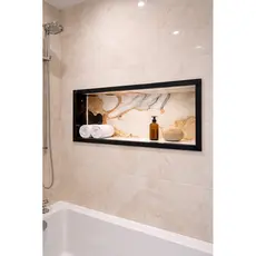 NICHO PARA BANHEIRO EM PORCELANATO 60X30CM DE EMBUTIR NA PAREDE.