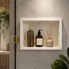 Nicho de Porcelanato 40x30 para Banheiro de Luxo com Acabamento Premium