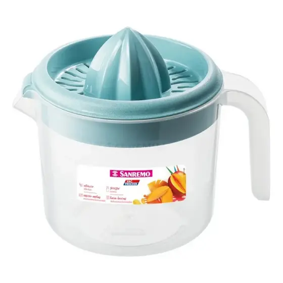 Espremedor de Laranja Manual Sanremo 1L – Livre de BPA | Suco Natural Sem Energia