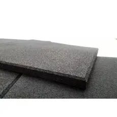Kit 10 Piso De Borracha Preto 11mm Academia Crossfit Playground Anti Impacto (10 unidades)