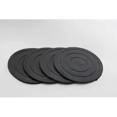 Kit 4 Protetor Tampa Para Ralo Borracha 12,5cm 4 Polegadas