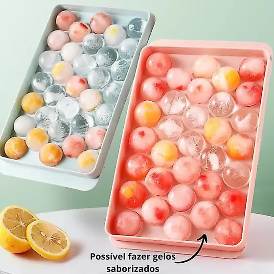 Forma De Gelo Formato Bola Bolinha 33 Cavidades Forma Para Drinks Bebidas Doces Sucos Frutas