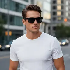 Óculos de Sol Quadrado Esportivos Polarizados para Homens e Mulheres Eyewear