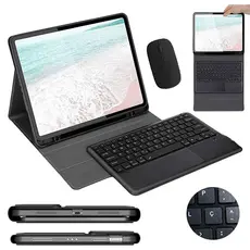 Capa Para Samsung Tab A9+/A9 Plus/A11+ 11" Com Teclado Touchpad Abnt2 E Mouse Sem Fio e Porta Caneta+Ç