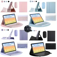 Capa Magnética +Teclado ABNT2+Mouse Para Samsung Tab S10 FE/S10 Lite/S6 Lite/S9FE/A11/A11+/A9+/A9/A8 Com Porta Caneta