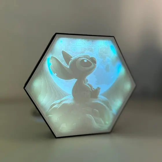 💡 Luminária USB Stitch – LED Decorativo Fofo p/ Quarto, Setup ou Escritório