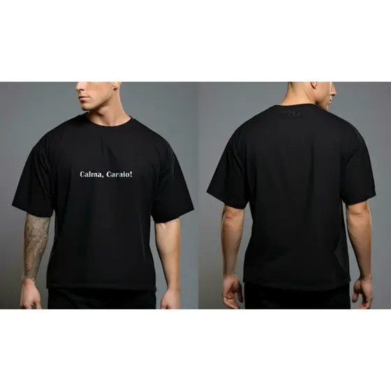 Camisa com Frases Criativas | Algodão | Estampa HD | Unissex | Frases Engraçadas e Motivacionais