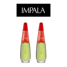 KIT 2 ESMALTE IMPALA TRATAMENTO BASE FORTALECEDORA
