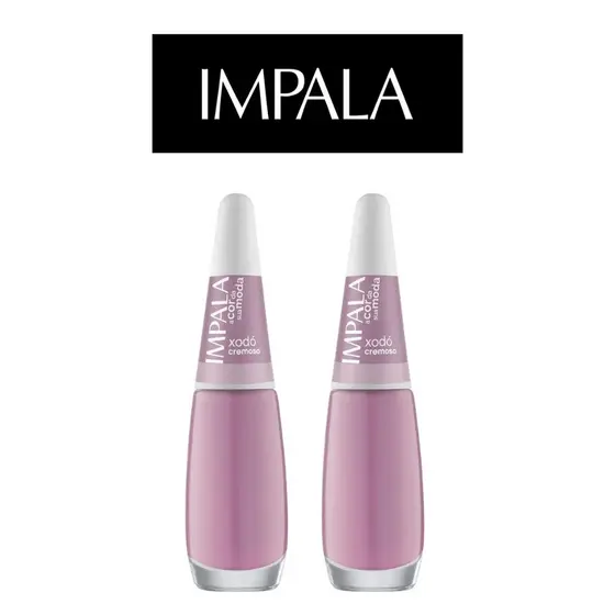 2 ESMALTES IMPALA A COR DA MODA CREMOSO XODO