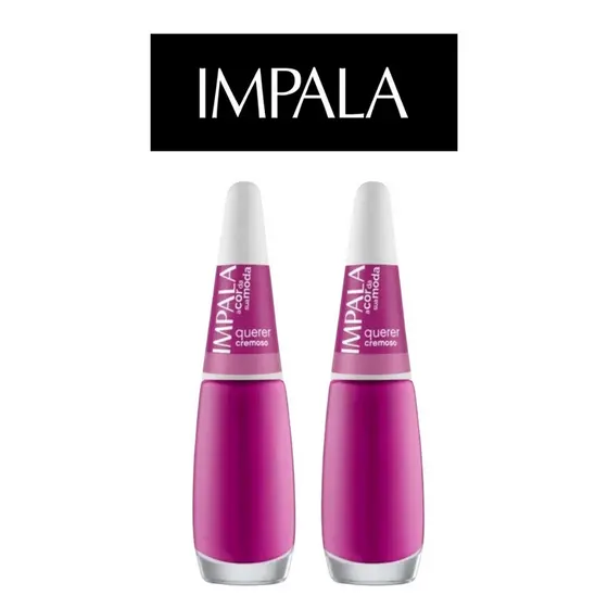 2 ESMALTES IMPALA A COR DA MODA CREMOSO QUERER