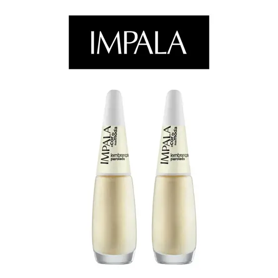 2 ESMALTES IMPALA A COR DA MODA PEROLADO LEMBRANCAS
