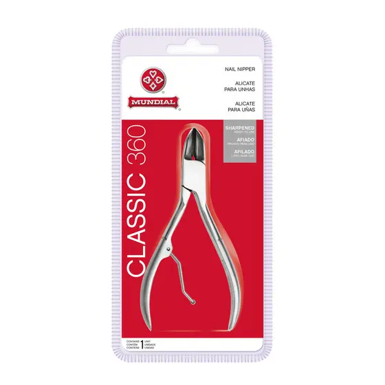 ALICATE CURVO PARA UNHAS CLASSIC MUNDIAL BC- 360