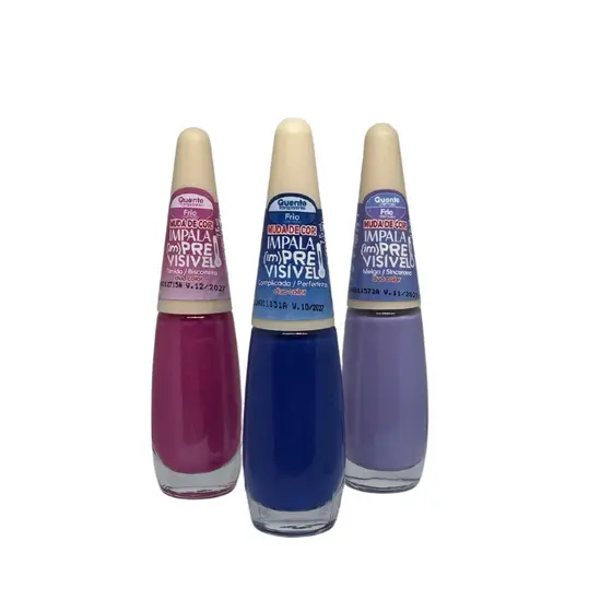 Kit 3 ESMALTES IMPALA (IM)PREVISIVEL DUO COLOR (N4)
