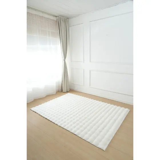 Tapete 200x140cm Sala Quarto Super Macio Fofinho Ondas Waves 2.00mx1.40m Conforto Luxo Antiderrapante 35mm Alto Jolitex