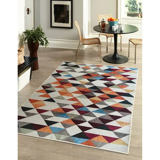 Tapete 200x140 Sala Quarto Estampas Alto Padrão Allegra Espessura 5mm Luxo