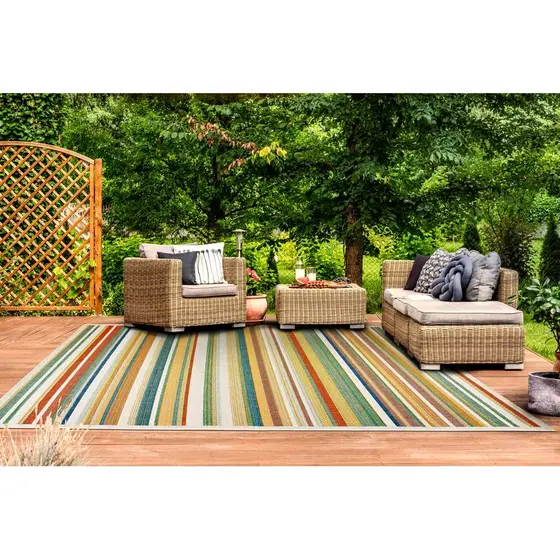 Tapete Sala Quarto Sisal Aurora 100x140 Egípcio Alto Padrão Resistente Fácil de Limpar