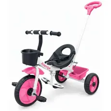 Triciclo Infantil Empurrador com Pedal Motoca Passeio Menino Menina Brinquedo