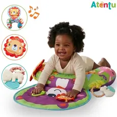 Almofada Interativa Com Acessórios Conforto Bebê Chocalho Infantil Brinquedo com Som