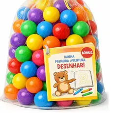 “Kit 200 Bolinhas Piscina Infantil + Brinde Livro”