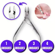 1 2 3 ou 4 Alicate de Cuticula Aço Inox Amolado Unha Preciso Profissional