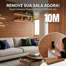 Papel de Parede Adesivo 5/10 metros Magno Facil de Aplicar Quarto Cozinha Lavável Resistente Sala