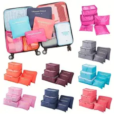 Organizador de Mala de Bagagem Viagem Kit 6 Peças Bolsa