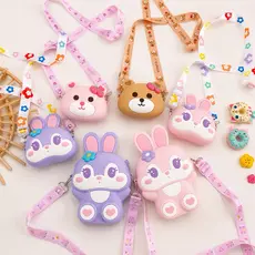Bolsa De Silicone Infantil Criança Coelho