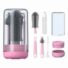 Kit Escova de Limpeza 6 em 1 para Mamadeira, Canudo, Copo e Garrafa