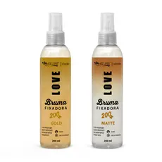 Kit Bruma Fixadora Matte e Gold Max Love - Durabilidade e Festa