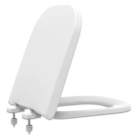 Assento Sanitário Tupan Modelo Quadepp17SC Quadrado PP Soft Close Gelo - Pronta Entrega