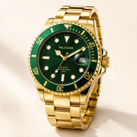 Relógio Masculino a Prova d'agua Pallyjane/Bolffendo Moda Homem elegante pra Presente M50