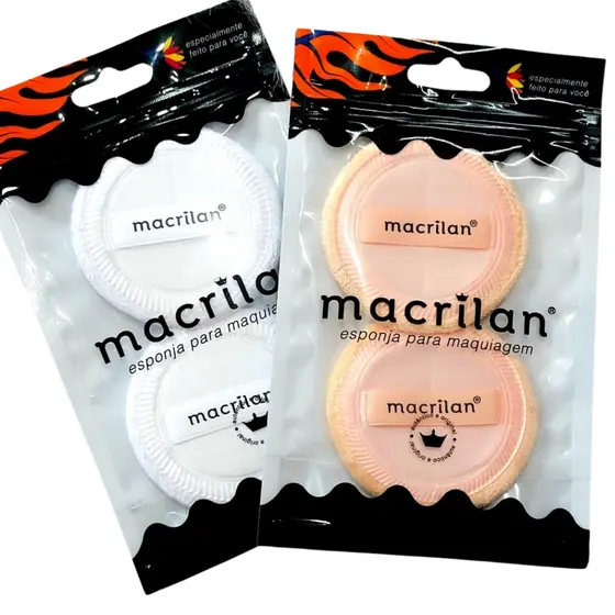 Kit com 2 Esponjas para Maquiagem - MACRILAN