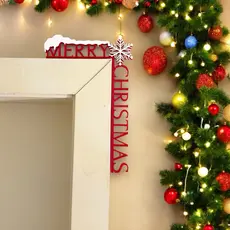 Decoração de Natal Enfeite de Natal para canto da porta