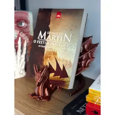Kit Aparador Suporte de Libro Dragão e Suporte de Página para Leitura