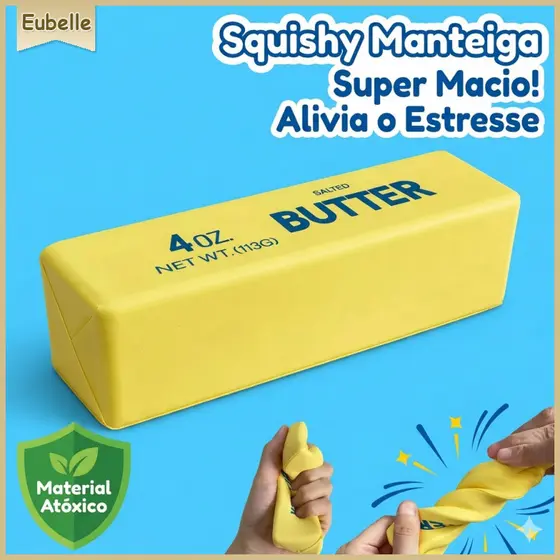 Squishies de Manteiga BUTTER Brinquedo Sensorial Antiestresse de Recuperação Lenta BPA free