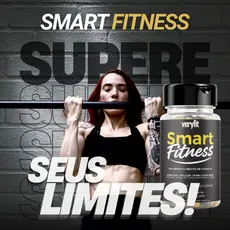 Smart Fitness 60 Cáps de 500mg Taurina Chá Verde Laranja Moro Café Verde Cromo Psyllium Espirulina