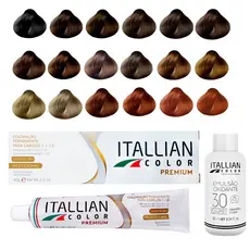 Coloração Capilar Itallian Color + Emulsão Oxi de 30 Volumes