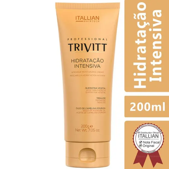 Hidrataçao Intensiva Trivitt Itallian Hairtech 200G.